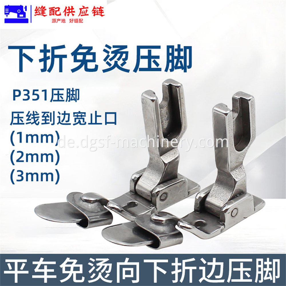 Flat Car Non Ironing Lower Folding Presser Foot 3 Jpg